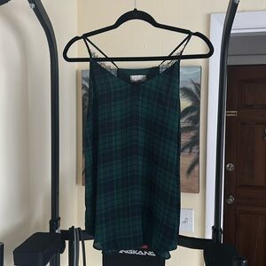 LOFT outlet cami • Buffalo check green • size SP